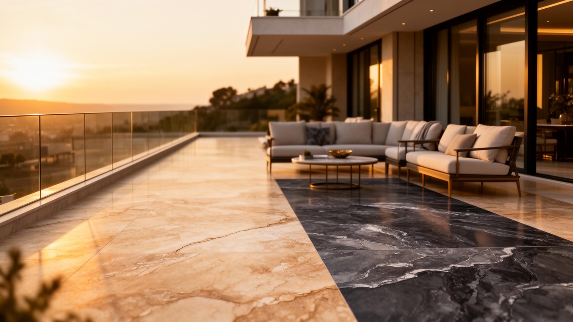 Premium Steinteppich Terrasse
